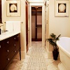 Elegant bathroom with classic 1920s styling